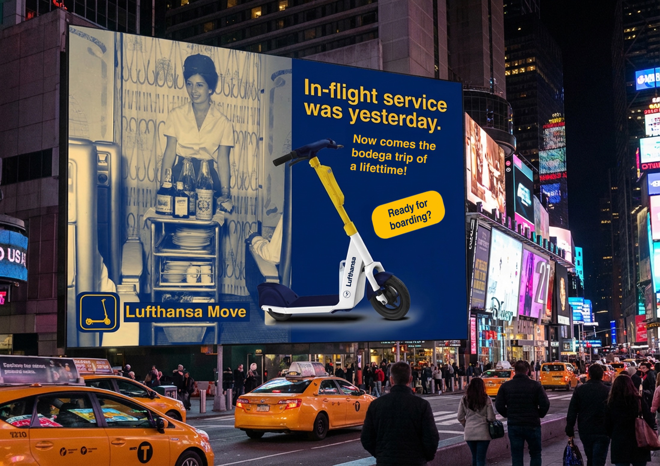 Lufthansa campaign billboard