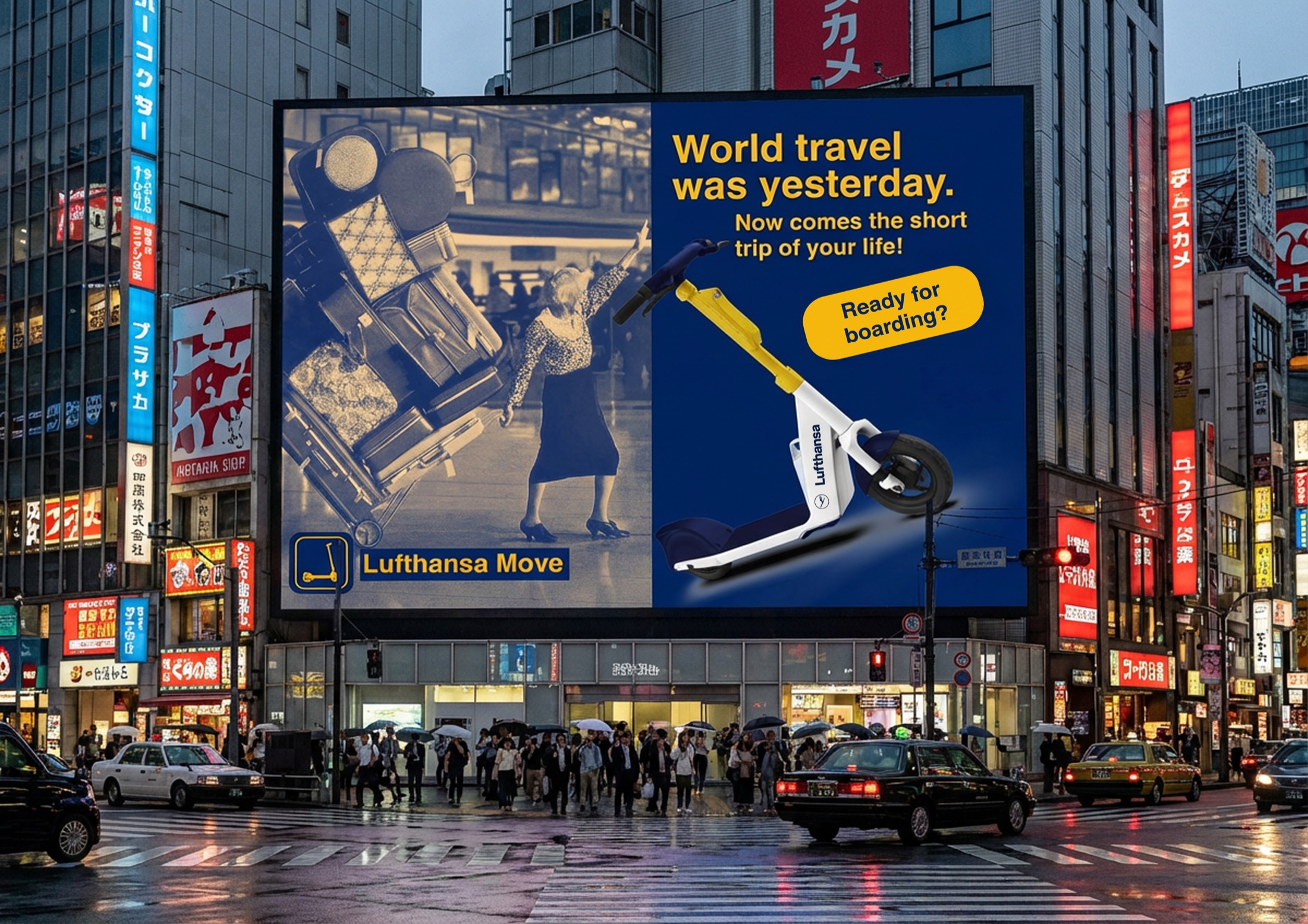 Lufthansa campaign city poster
