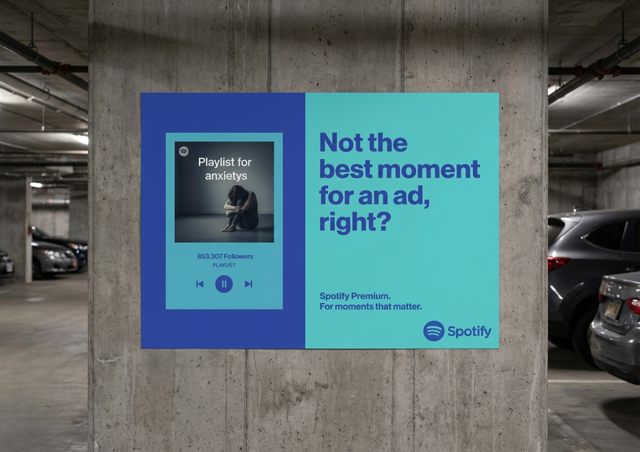 Spotify campaign billboard detail
