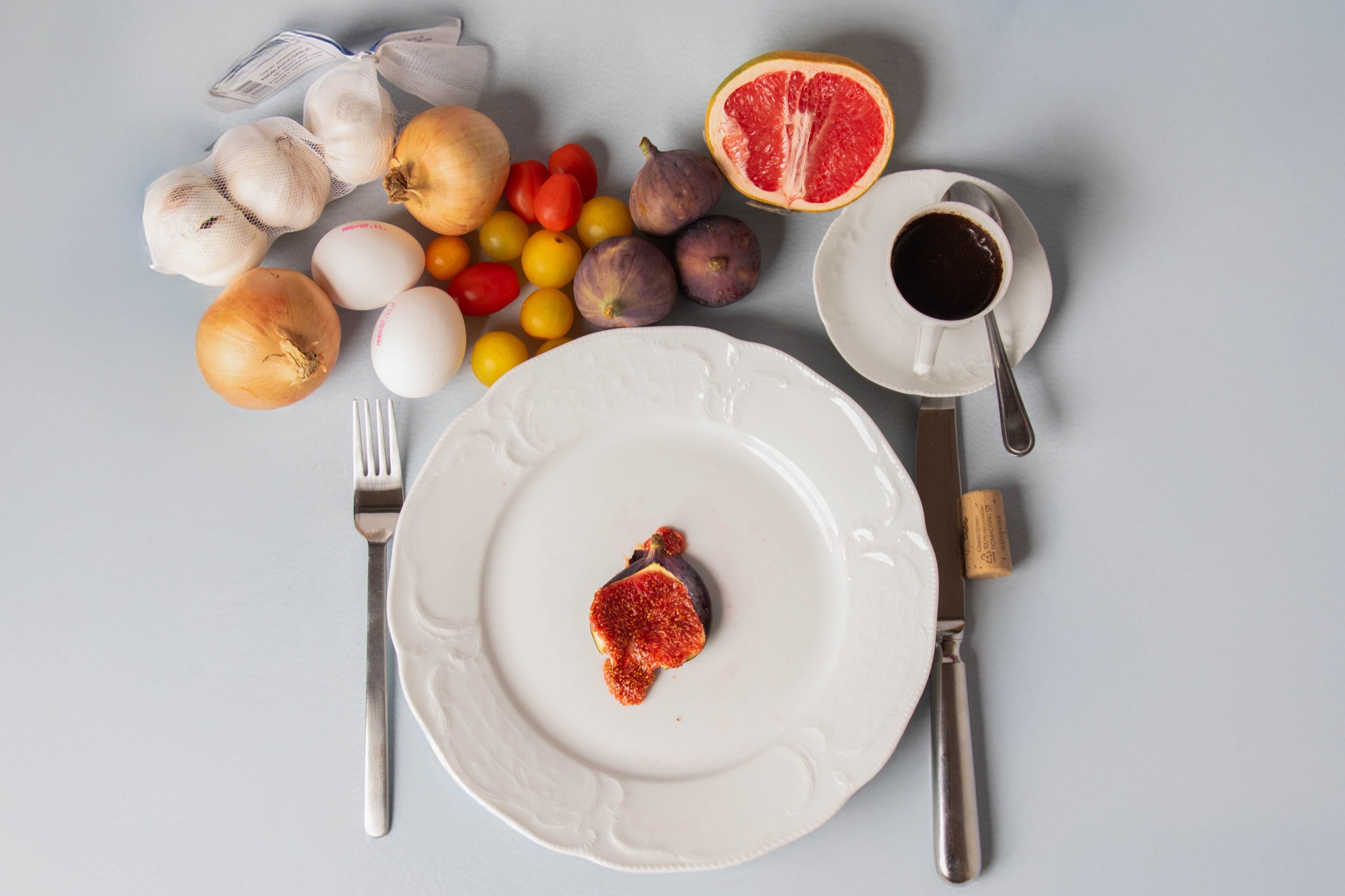 Still life table composition