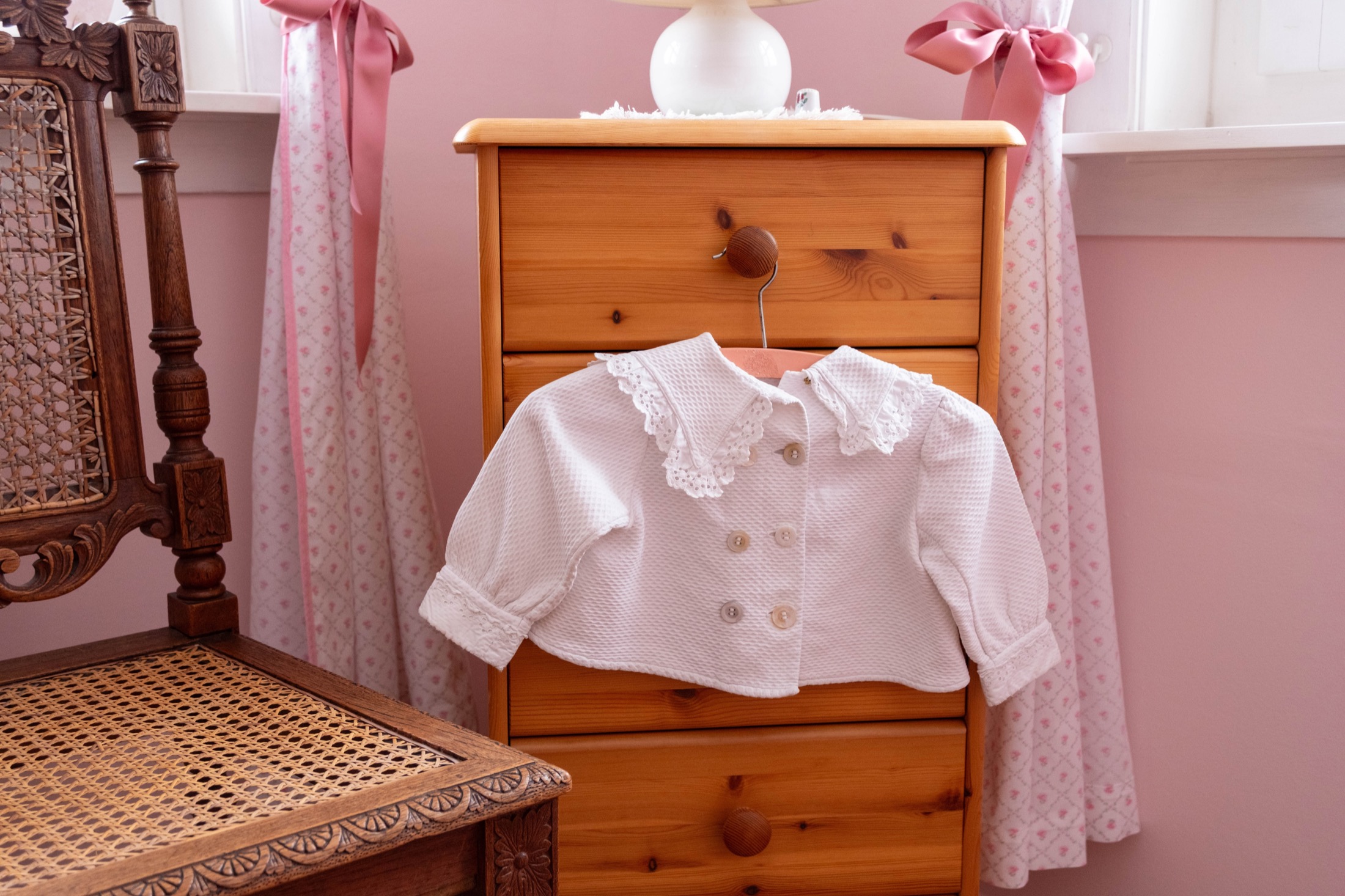 Room and folded clothing detail